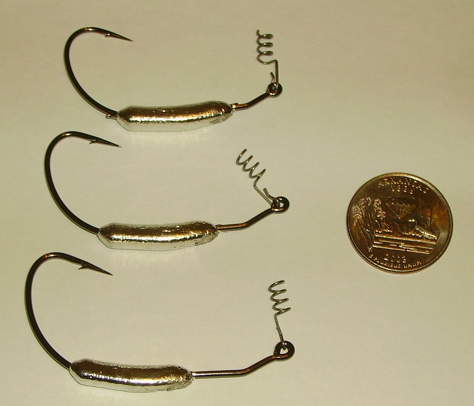 Small Weighted Swimbait Hooks 1/8 ounce